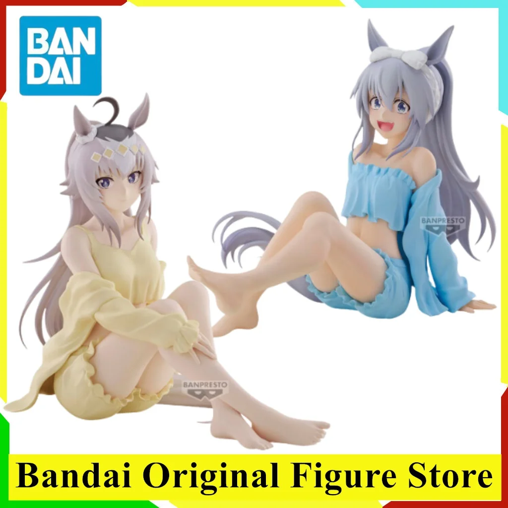

Original BANDAI Pretty Derby Cinderella Gray Anime Oguri Cap & Tamamo Cross Relax Time Action Figurine Toys PVC Model Figuarts