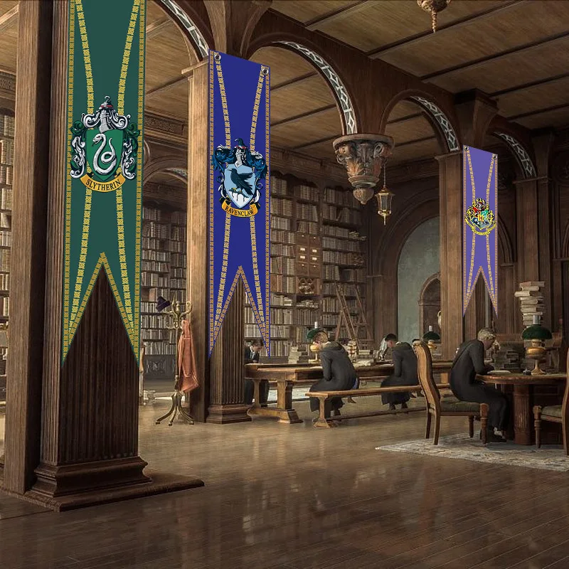 NEW Hogwarts, Harryy Potter Banners, Decorative Flags, Home Fnom Penh Flags, Gryffindor Antique Flags, Slytherin Party Gifts