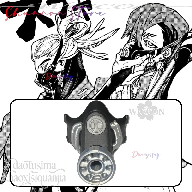 Riyo Reaper Rudo Surebrec Zanka Nijiku Dunayskiy@@ Handsome Punk 3D Polylactic Acid Half Mask Props Cos Anime Gachiakuta Cosplay