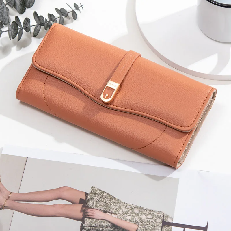 

New Women Pu Leather Wallets Female Long Hasp Purses Large Capacity Money Bag Multifunction Clutch Coin Card Holder