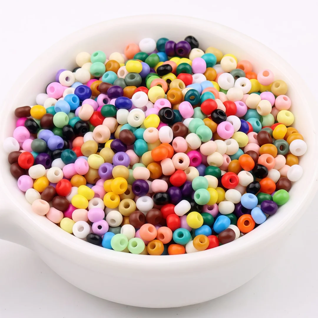 

2/3/4mm high-quality solid color glass beads, scattered beads, handmade DIY bead clothing embroidery accessories