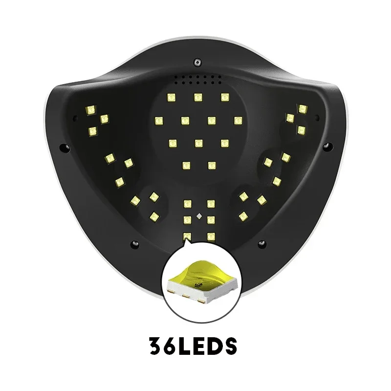 스마트 센서가 있는 UV LED 램프, 이중 광원 네일 램프, 4 타이머 네일 드라이어 램프, 모든 젤에 적합한 LED 매니큐어, 168W