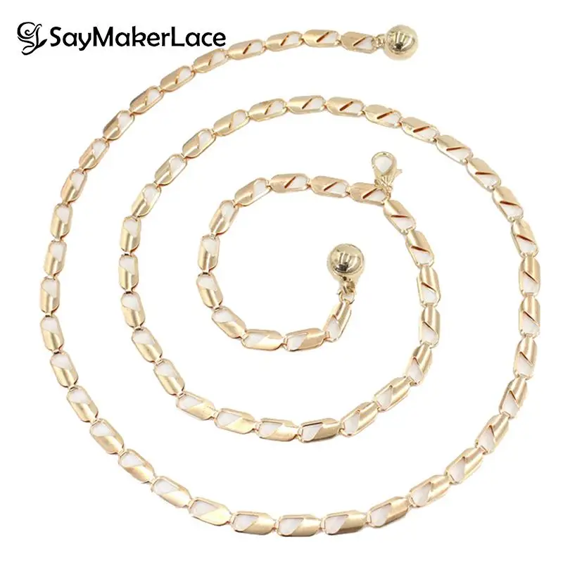 

Women Fashion Belt Hip High Waist Gold Silver Waist Chain For Women Metal Hook Adjustable Waist Chain Decorative Dress Chain