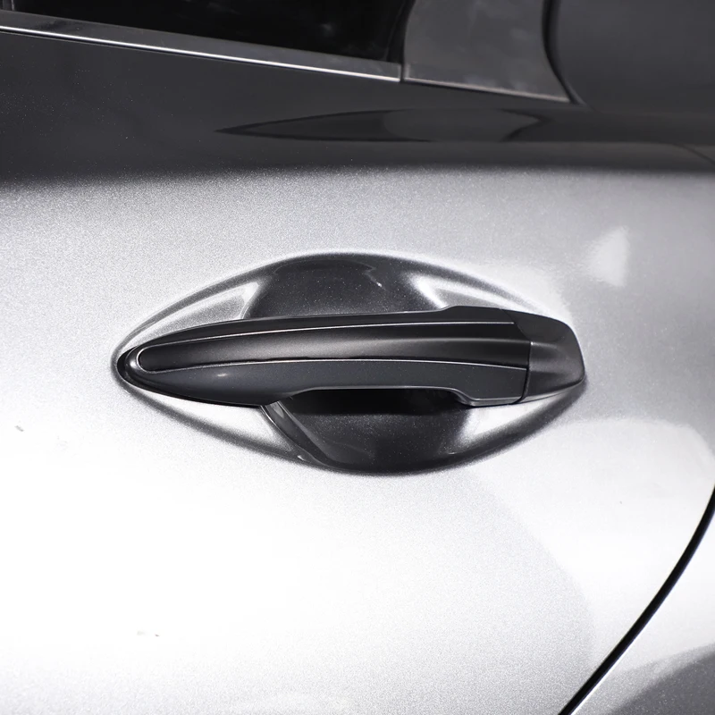 Für Infiniti Q50 Q50L 2015 2016 2017 2018 2019 2020 2021 2022 PVC Schwarzer Autotürgriff-Zierstreifenaufkleber Autozubehör
