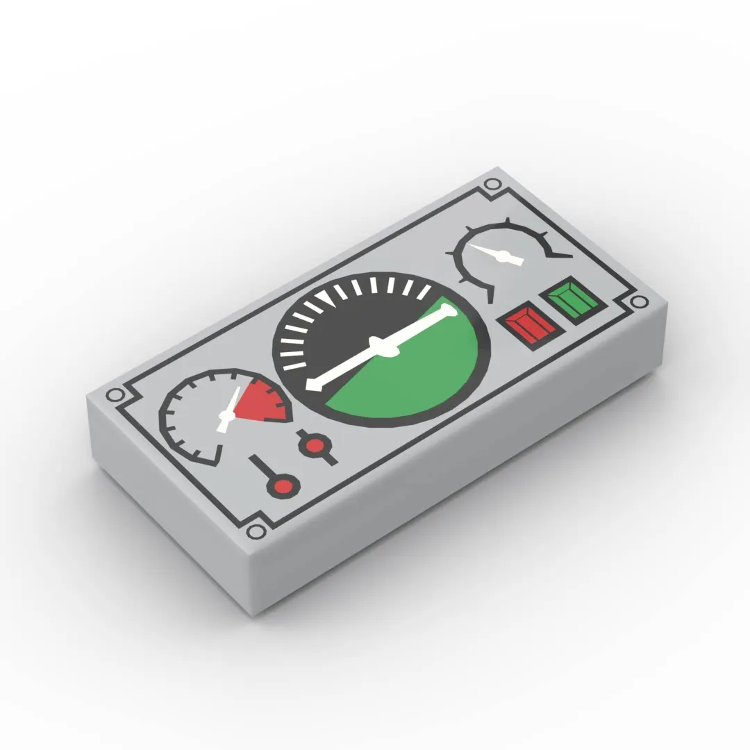 Small particle building block MOC 3069bpr0079 pb0035 bpc4 printing instrument panel spare parts toy