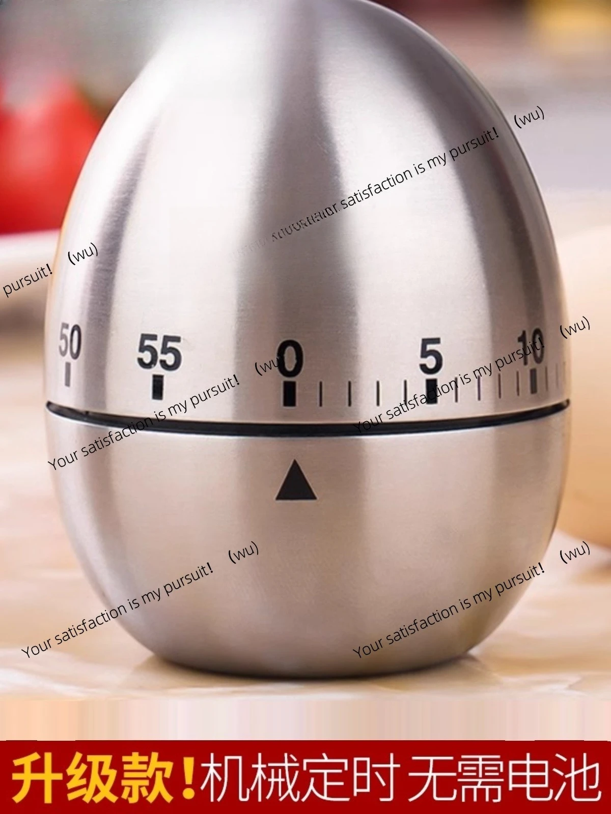Mechanical Timer Reminder Kitchen Timer Stainless Steel Egg Office Countdown Tool