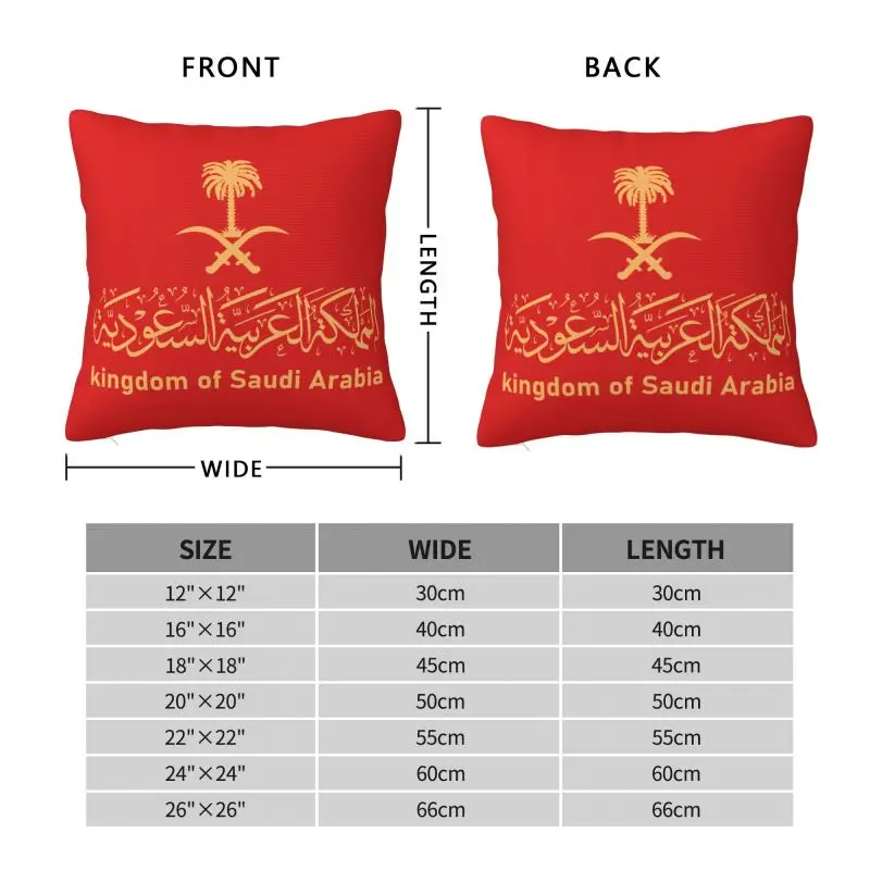 مخصص المملكة العربية السعودية غطاء الوسادة 40x40 سنتيمتر العربية شعار الخط لينة الشمال الوسائد ديكور المنزل #6