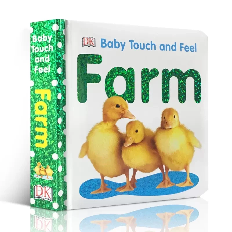 

DK Baby Touch and Feel Farm Animals Board Book English Picture Story Books Children's English Enlightenment Cognitive Book