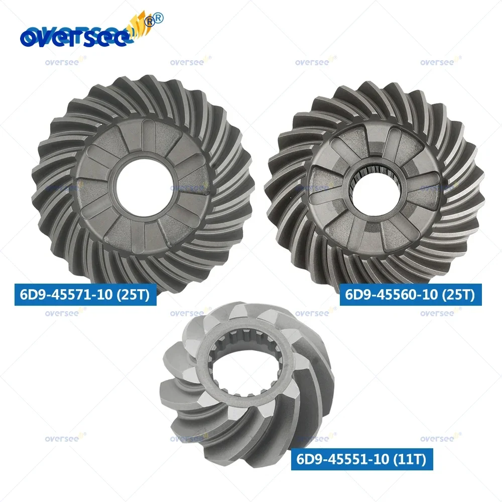 

Комплект шестерен Oversee 6D9 6D9-45560 6D9-45551 6D9-45571 для подвесных частей Yamaha, 4-тактный F50 F60 F90HP 25T/25T/11T