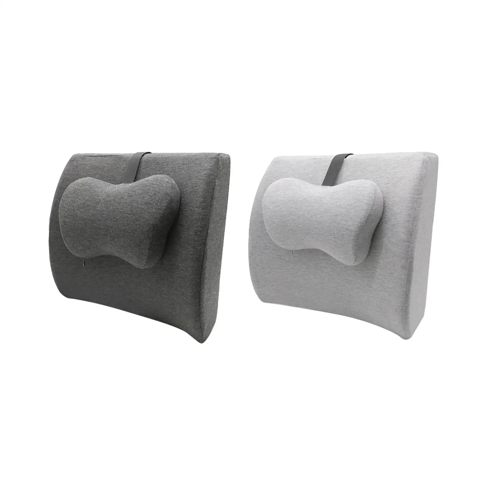 

Memory Foam Cushion Adjustable Straps Lumbar Support Pillow Car Back Support Waist Back Cushion for recliner Bedroom Sofa Travel