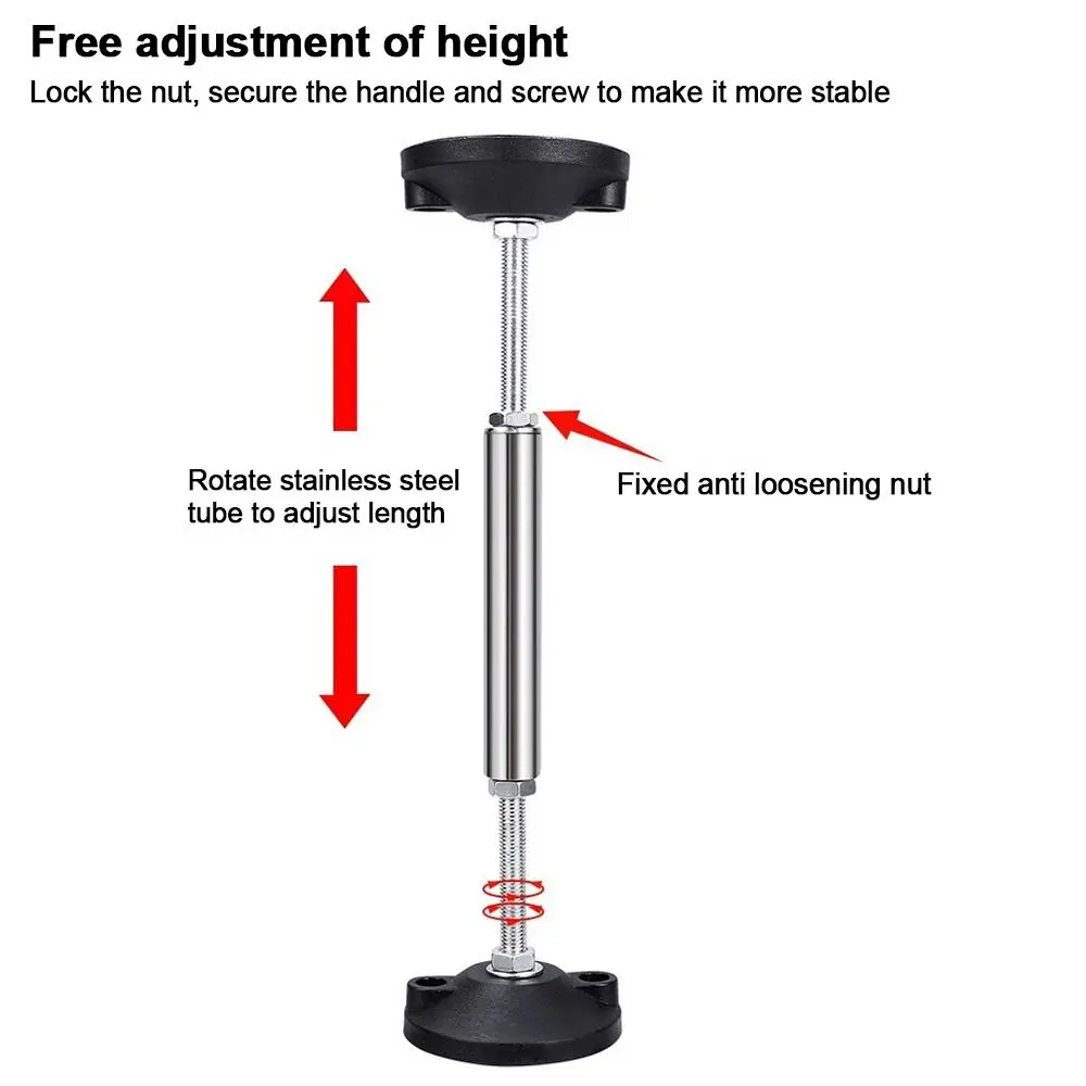 Stainless Steel Telescopic Support Rod Multifunctional Easy Install Sink Support Brackets Adjustable Extendable Rod Bathroom