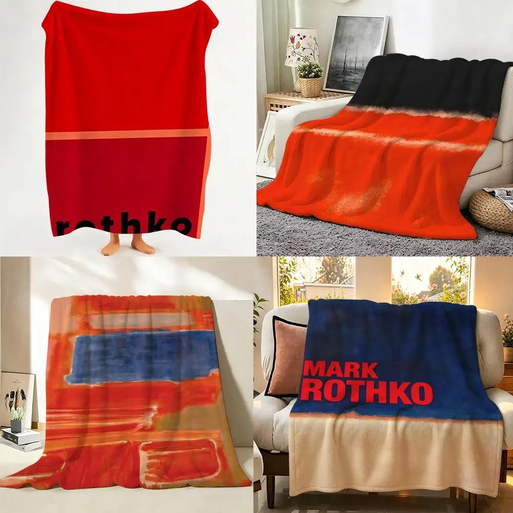 Artist Abstract M-Mark Rothko Throw Flannel Throw Blanket Suitable warm for Sofa、Living Room、Bedroom soft