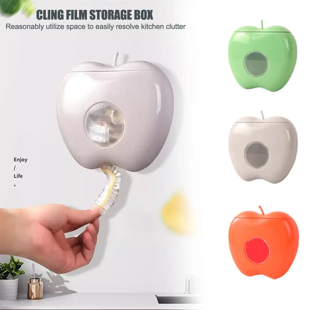 Freshness Film Cover Storage Box Kitchen Wall Mounted Large Non Capacity Box Bag Preservation Mounted Perforated Extraction S5d6