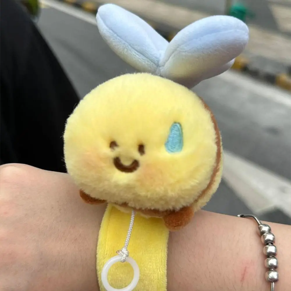 Stuffed Huggers Slap Toy Bee Slap Bracelets Gifts Vibrating Wings Bee Doll Bee Plush Toy Bee Wristband Bee Bracelets