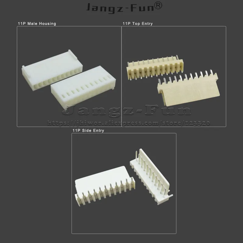 50pcs 11P JST 2510 2.54 Plug 2.54mm 11 Pin Male Female Housing Header Connectors Electric Cable Electrical Wire Connector