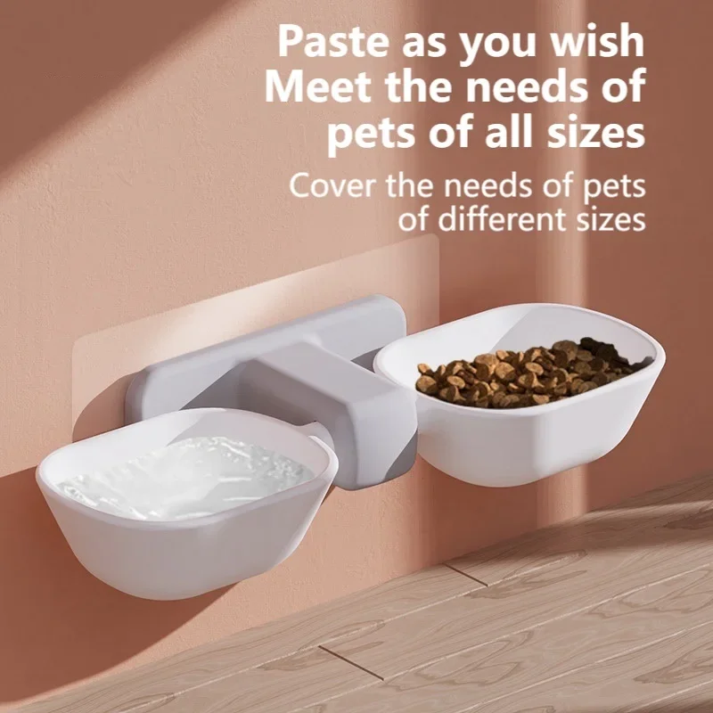 Hanging Pet Feeding Bowl Wall-mounted Cat Bowl Dog Cat Hanging Bowl Durable Small Pet Feeder Water Bowl 2021 New Pet accessories