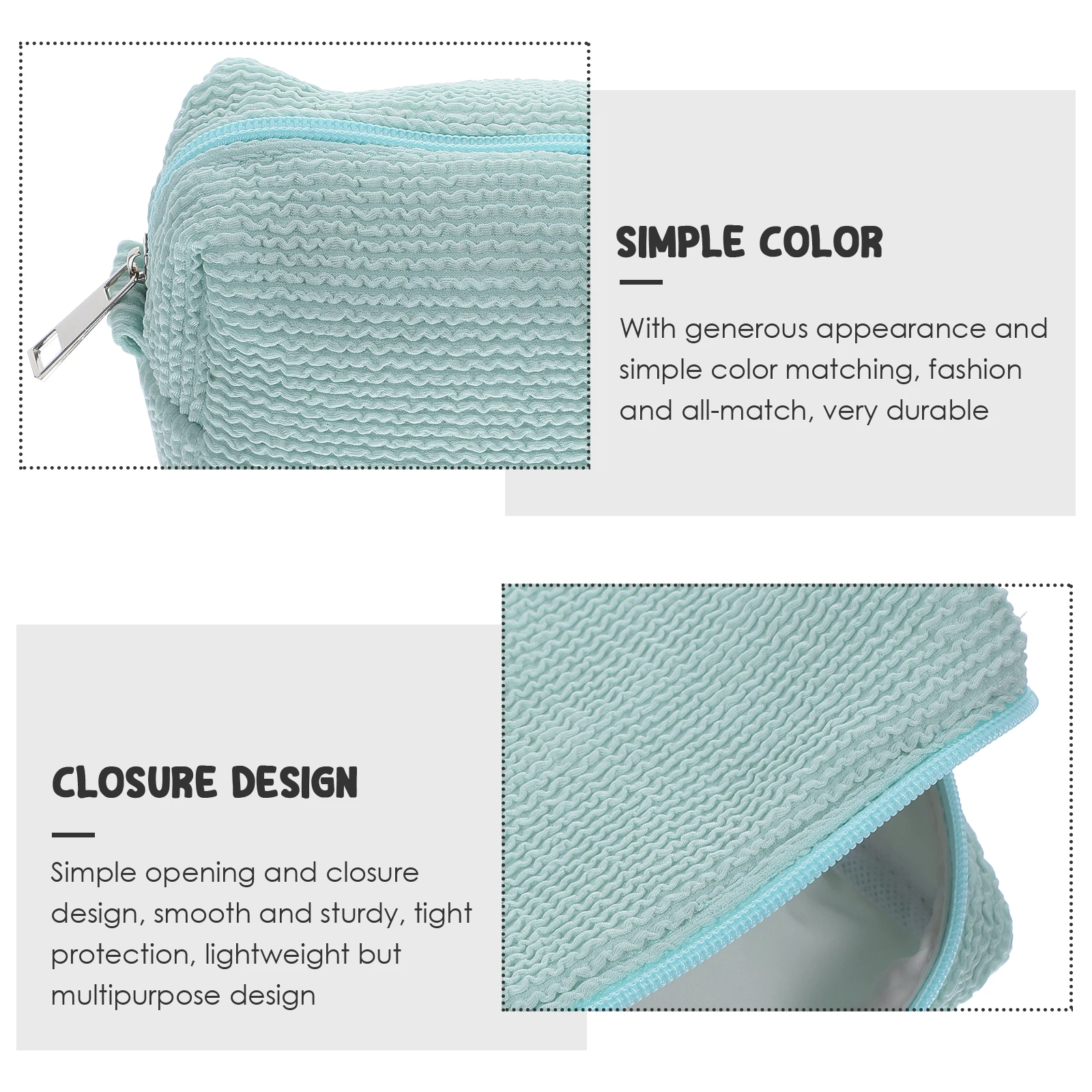 

Portable For Women Cute Makeup Pouch Travel Toiletries Organizer Small Makeup Bag With Zipper Lightweight Storage For