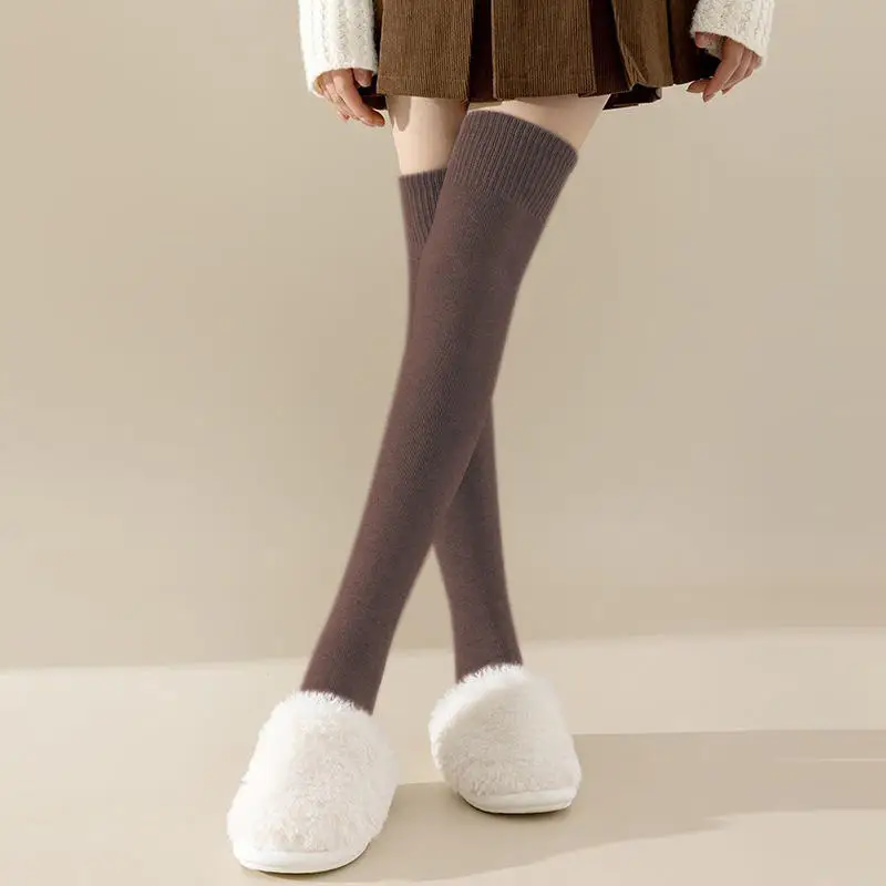الكشمير طويل القامة الجوارب النسائية غامض مبطن أفخم دافئ الشتاء الجوارب الساق يغطي الإفراط في جوارب طويلة الأكثر مبيعا جوارب سميكة دافئة