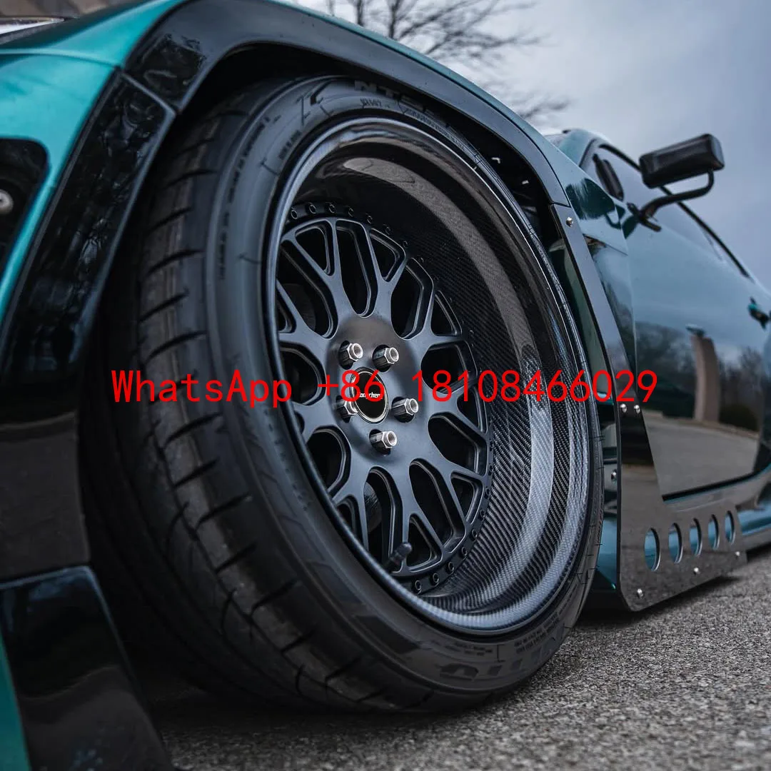 

5x120 5x130 5x114.3 Carbon Fiber Forged Alloy Wheel Rims 2-Piece