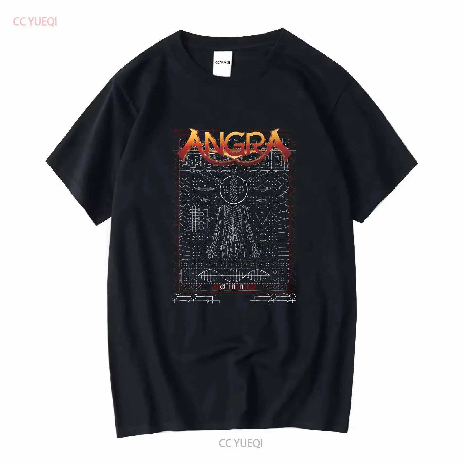 Angra 2018 tour power metal band brasil concerto t camisa pequena manga longa ou curta vintage lavado versátil