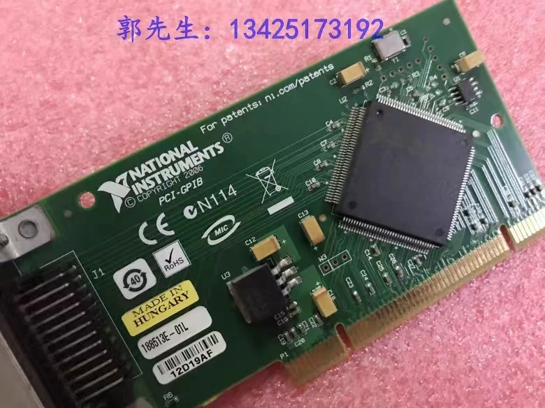 For 90% new NI PCI-GPIB 2007 version small card