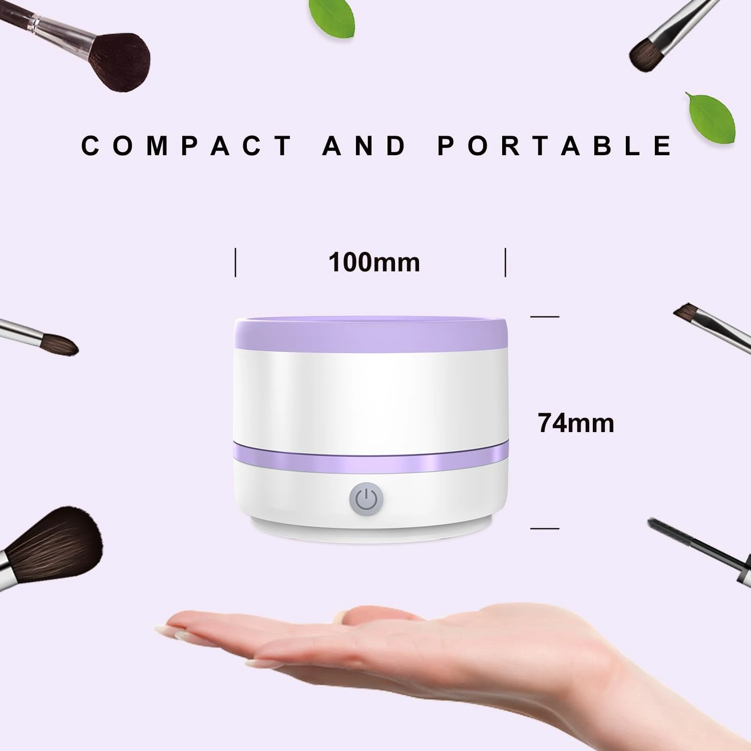 Portable Beauty Brush Cleaner - Automatic Personal Care Tool for Beauty Enthusiasts - Travel-friendly and Easy-to-use - Convenie