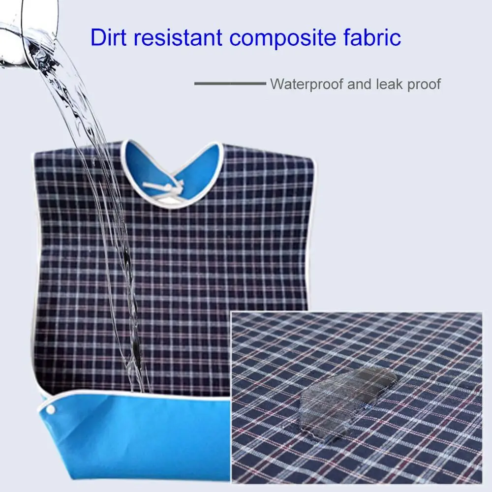 

New Oversize Adult Leak Proof Catering Accessories Bibclothes Old Age Bib Dirt Proof Dining Bib