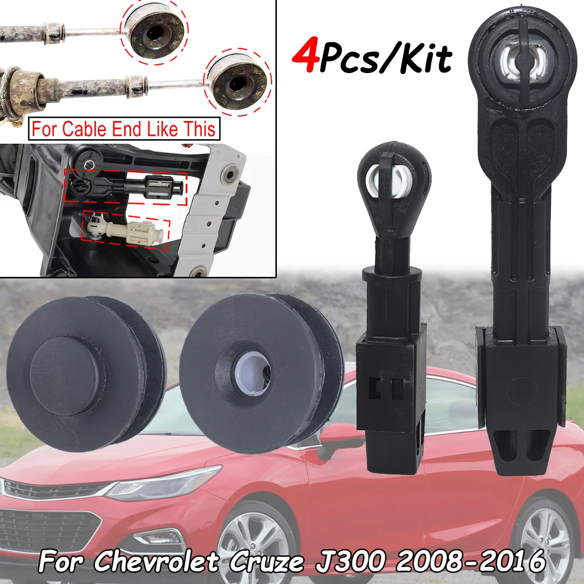 MT Gear Shift Cable Linkage Round Rod Bushing Gearbox Shifter lever Selector Collet For Chevrolet Cruze J300 2008-2016 Repair