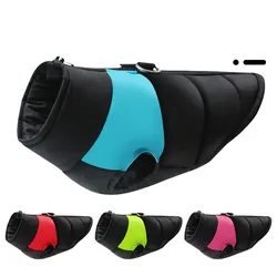 Padded Winter Warm Dog Clothes Waterproof Pet Vest Zipper Jacket For Small Medium Large Dogs Pug Chihuahua French Bulldog Coat