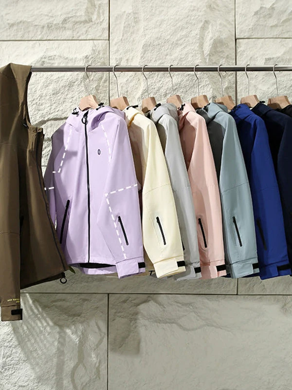 

Outdoor Women's Waterproof Softell Jaet with Hood Hong Kong Order Faionable Casual Polyester Fiber Spring Autumn