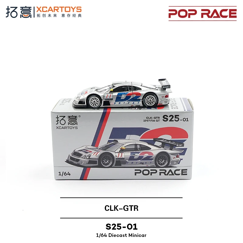 XCARTOYS POPRACE 1/64 CLKGTR alloy simulation model, children's collection of decorative toys, for children's Christmas gifts.