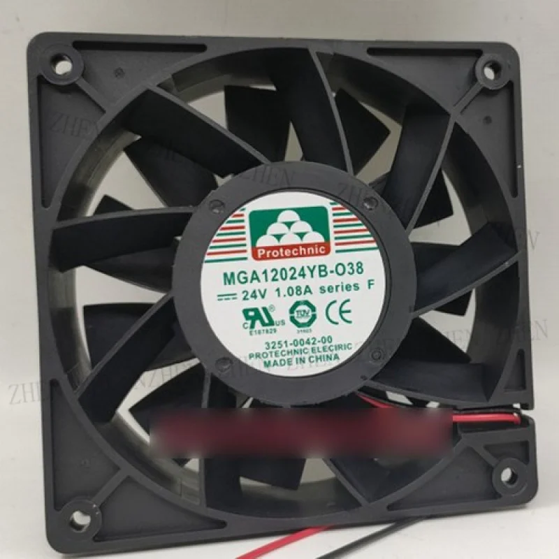 

Y 1PCS New for Protechnic MAGIC MGA12024YB-O38 24V 1.08A 2-wire cooling fan # QW.