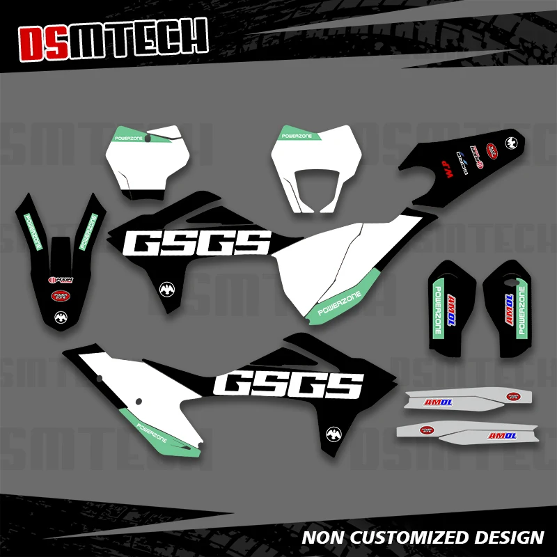 

DSMTECH For GASGAS GAS GAS MC EX EC 125 250 300 350 450 2021 2022 2023 Full Graphics Decals Stickers Motorcycle Background 008