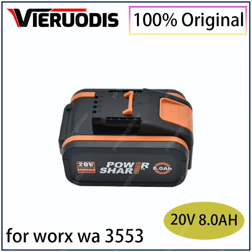 

Для батареи 20V 8000mah Li-Ion для Worx WX390/WX176/WX166.4/WX372.1 WX800/WX678/WX550/WX532/WG894E WG629E/WG329E/WG2