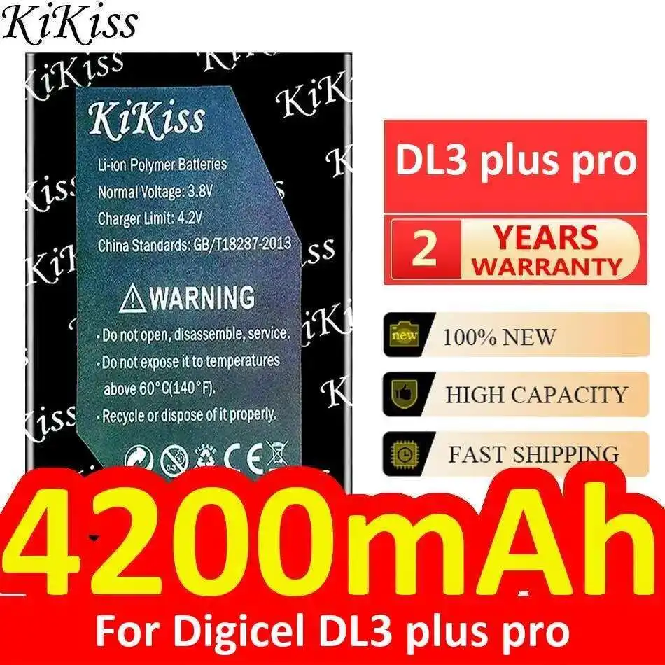 

4200 мАч большой емкости для Digicel DL3 Plus Pro, надежный источник питания, аккумулятор для мобильного телефона