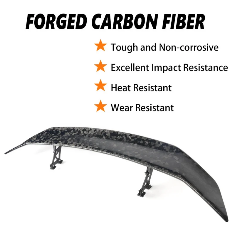 

Forged Carbon Tail Wing Racing Sedan Universal Wings Car Modification Accessories Decoration Exterior Trim ABS Rear Spoilers