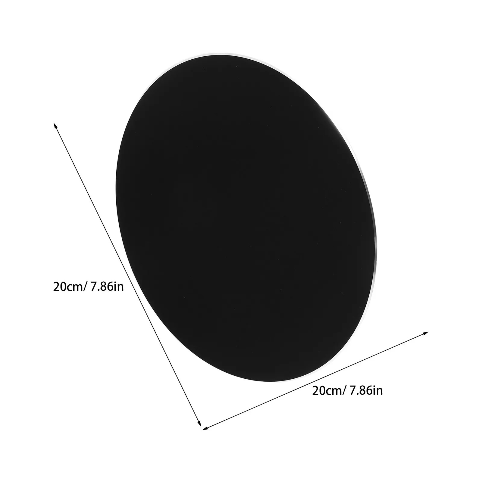 Black Aluminum Alloy Hard Mouse Pad Double-Sided Waterproof Metal Mouse Mat Fast Accurate Control Office Bed Desk Use view 3