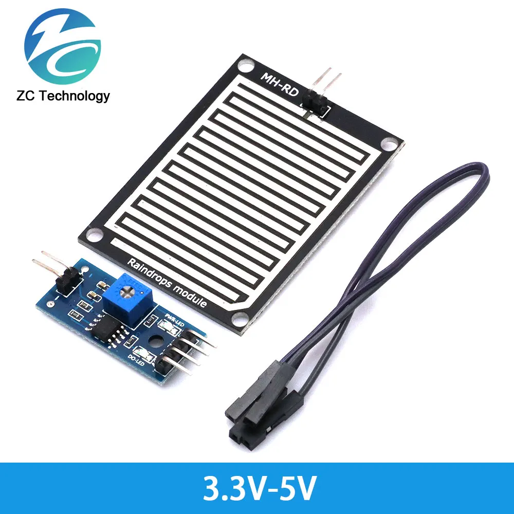 Snow Raindrops Detection Sensor Module Rain Weather Module Humidity For Arduino Relay Control Module Rain Water Sensor Module