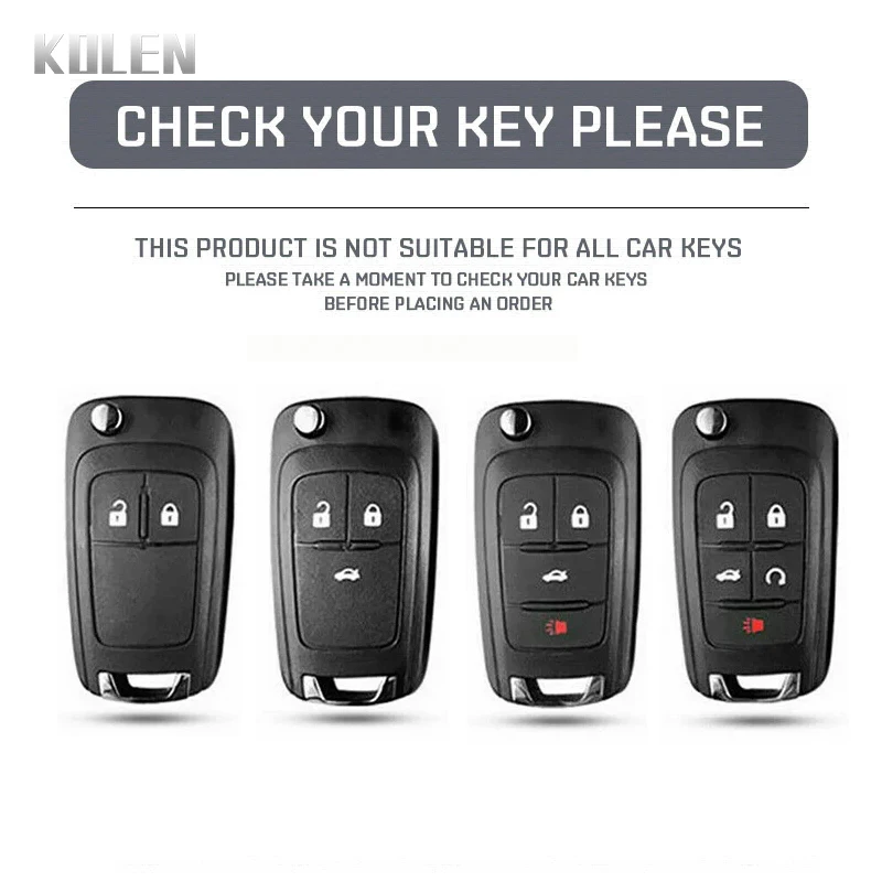ABS Carbon Fiber Style Car Key Case Cover For Chevrolet Cruze Aveo Trax Sail Malibu Captiva Opel Vauxhall Astra J Corsa Insignia view 2