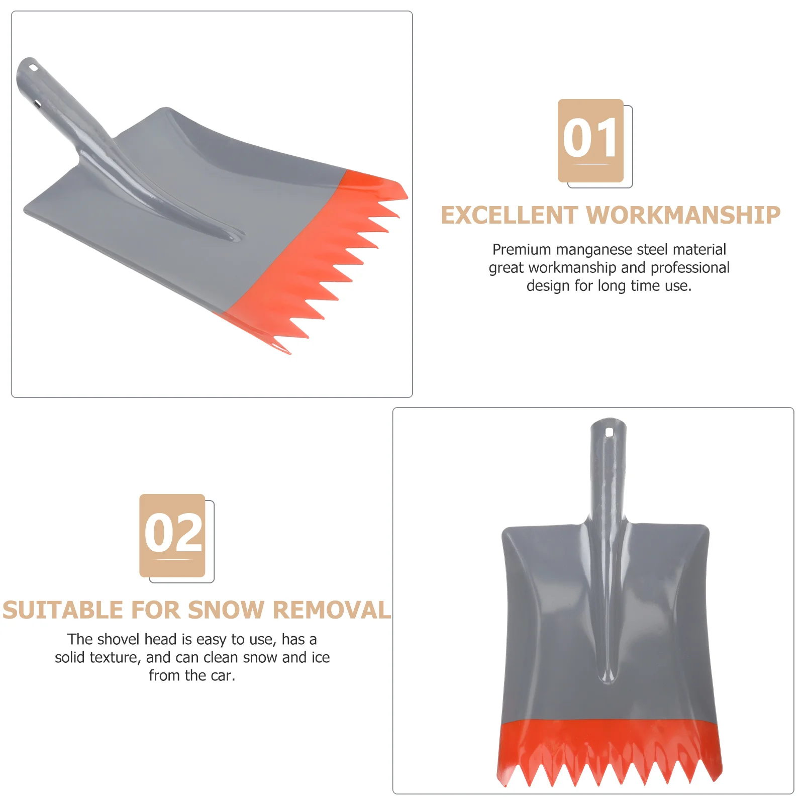 

Ice Breaking Shovel Metal Shovel For Car Winter Snow Removal Tool Durable Ice Scraper Outdoor Snow Shovels Ground Freeze