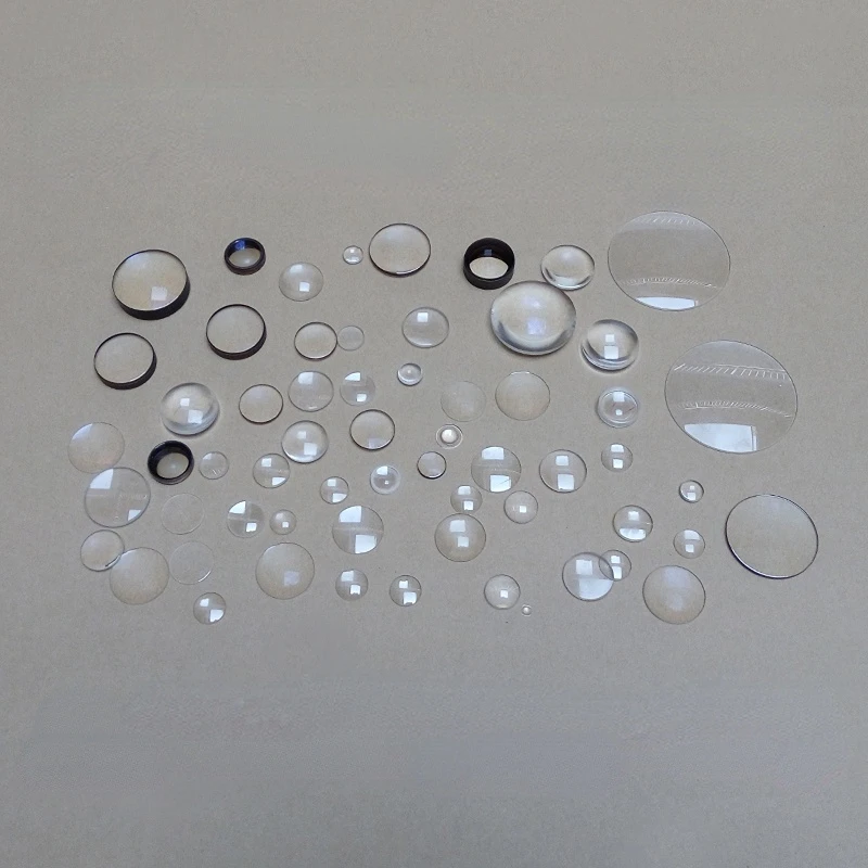 Processing Convex Lens Lens Customized Optical Equipment Prism Flat Concave Mirror Large Magnifying Glass Convex Lens Pieces