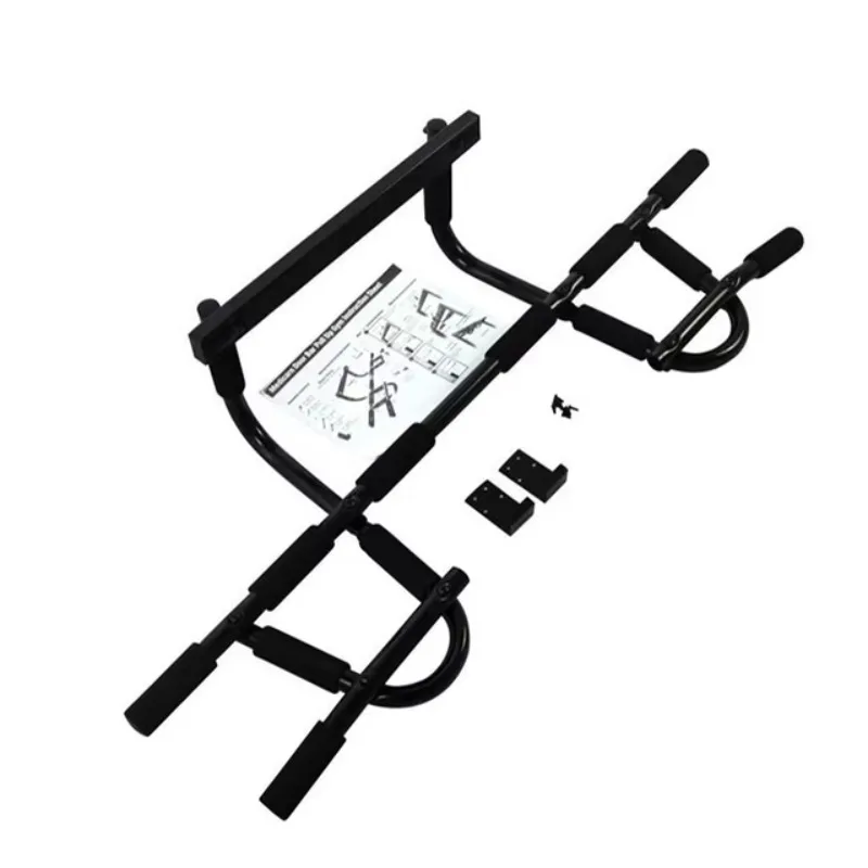 قضيب سحب من الفولاذ للتمرين المنزلي، معدات الجمباز المحمولة، تمرين الباب وقوة اللياقة البدنية، قضيب سحب الباب الرياضي