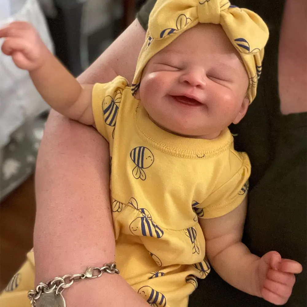 Cute Alisha Newborn Doll 20 Inch Bebe Reborn Handmade Realistic Sleeping Baby rales para niñas Birthday Gifts