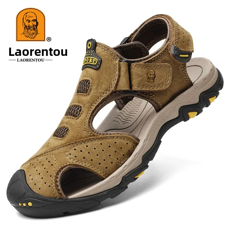 sandales-en-cuir-pour-hommes-version-amelioree-respirantes-a-enfiler-pour-l'exterieur-la-plage-grande-taille-47-confortables-decontractees