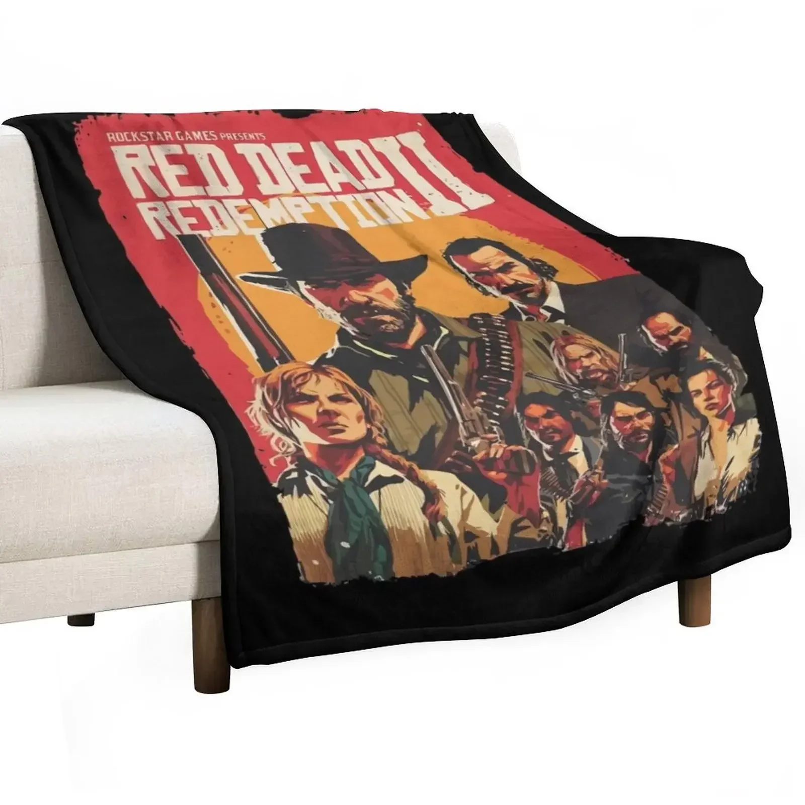 

red dead redemption Throw Blanket Sofa Summer Furry Blankets