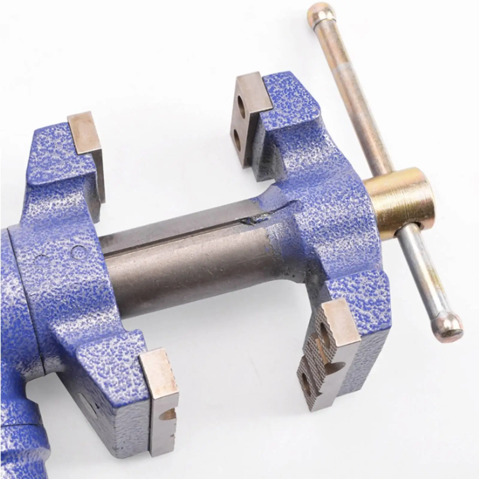 Double Jaw Bench Vise Table Mount Heavy Duty Rotating Clamp Device for Woodworking Workbench