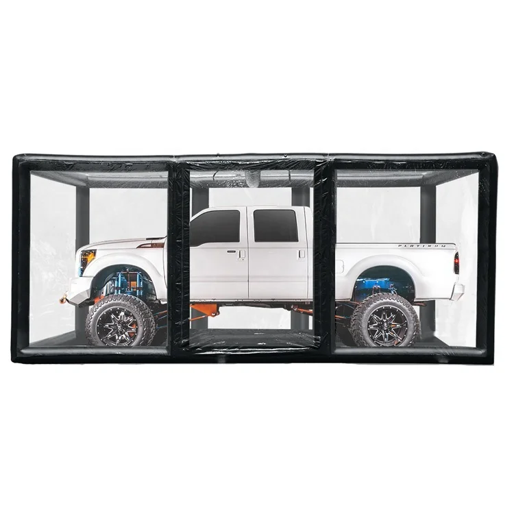 Fabrik Preis Transparent PVC Auto Abdeckung Zelt Aufblasbare Auto Garage Zelt Hagel Beweis Auto Abdeckung Zelt