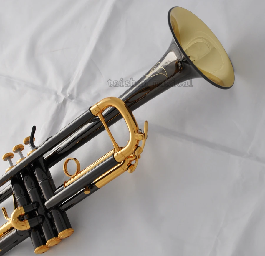 High quality TOP Black Nickel Gold Bell Trumpet 4-7/8