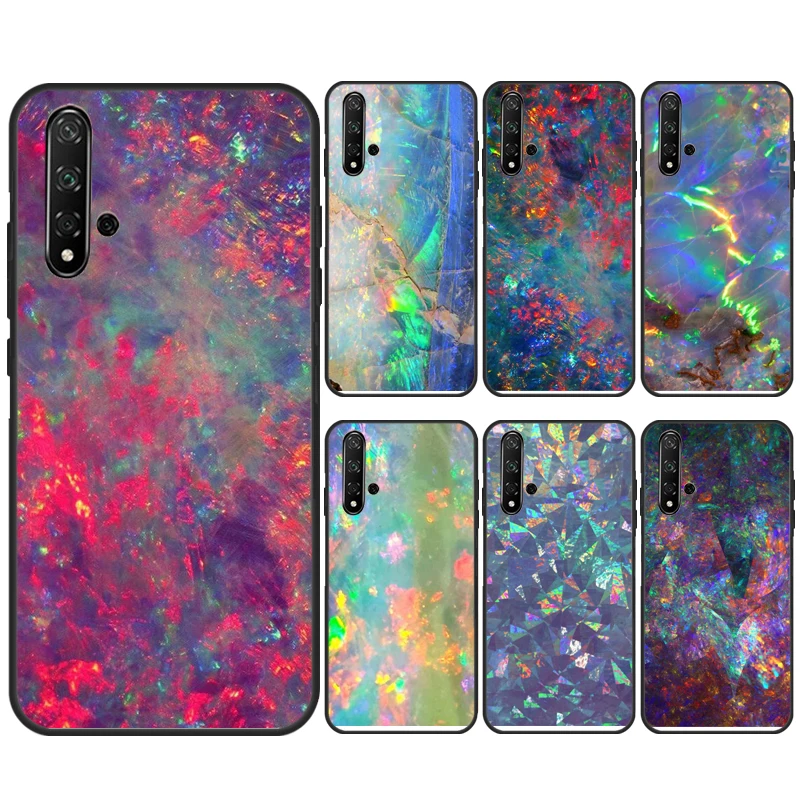 Opal Stone Iridescent Case For Huawei Nova 11 Pro 5T 9 10 SE 3i 8i 11i Y60 Y70 Y61 Y90 Y91 P20 P40 P30 Lite Cover