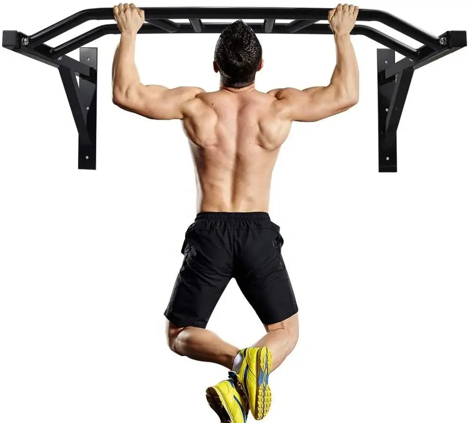 Wall Mounted Pull up Bar Multifunctional Home Gym Door Chin up Rack
